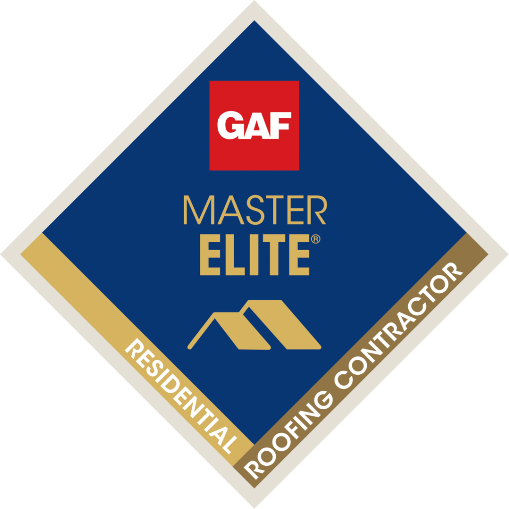 GAF Master Elite Certified Roofing Contractor badge
