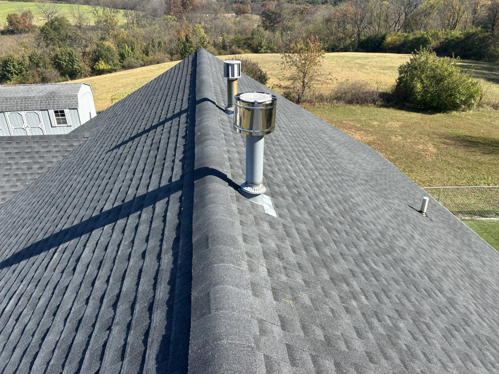 Asphalt shingle roof installation