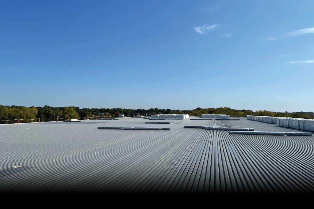 Standing-seam metal roof